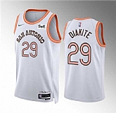 Men's San Antonio Spurs #29 Mamadi Diakite White 2023-24 City EditionStitched Basketball Jersey Dzhi,baseball caps,new era cap wholesale,wholesale hats